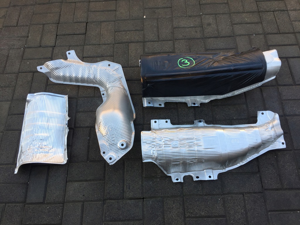 фото №1, Micra k14 1.5dci защита тепловая выхлоп комплект