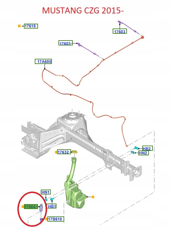 фото №14, Помпа бака омывателя ford mustang 2015-