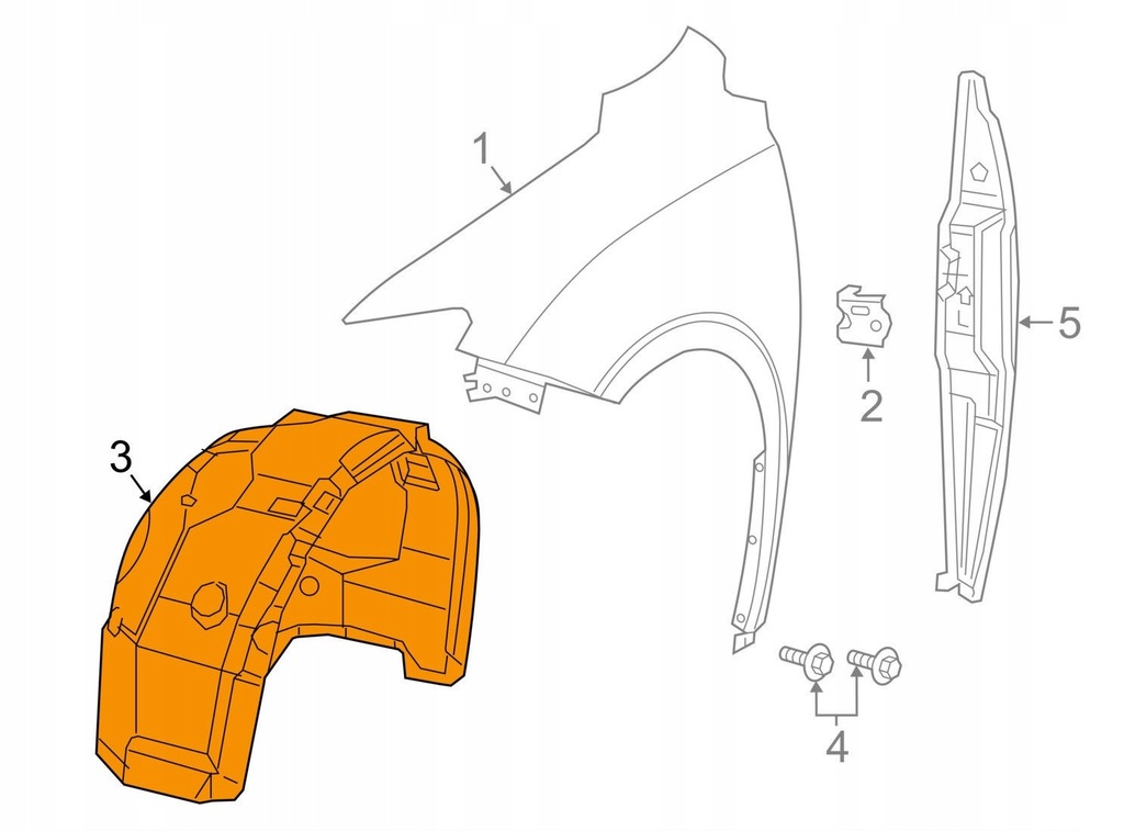 фото №1, Подкрылок chrysler pacifica 17- 68228449ac левая