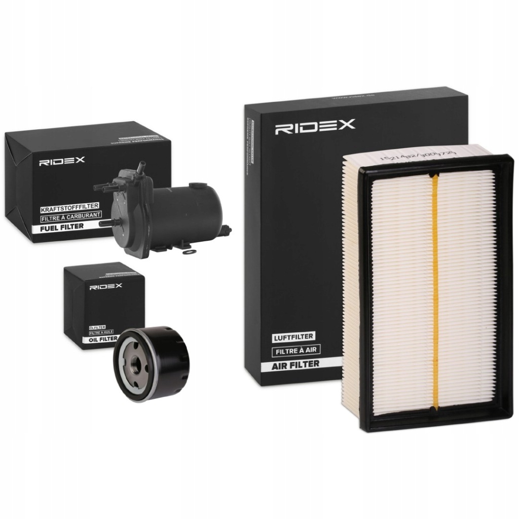 фото №1, Ridex набор фильтров do renault clio ii bb0/1/2, cb0/1/2 kangoo kc0/1