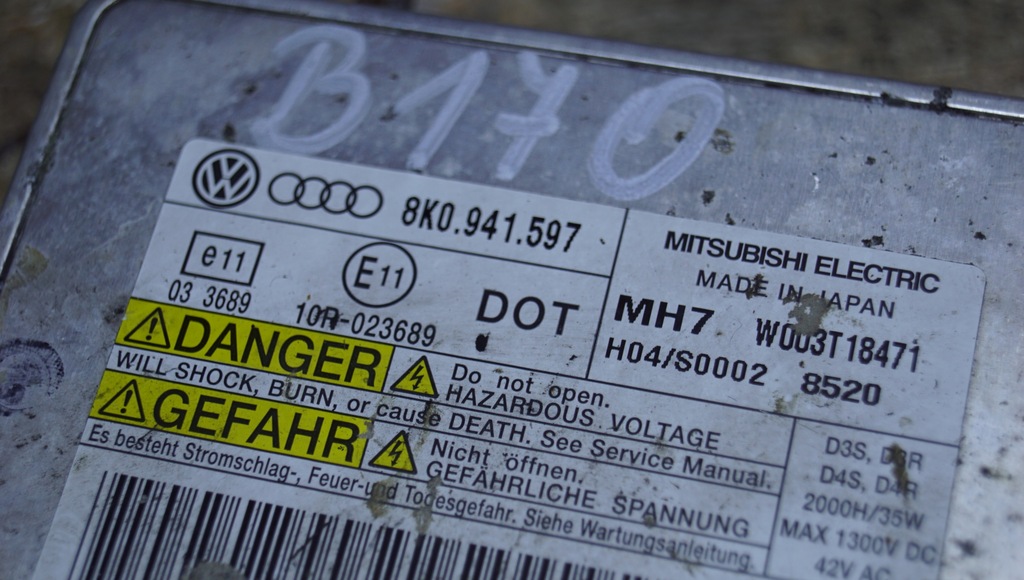 фото №6, Преобразователь ксенон audi 8k0941597