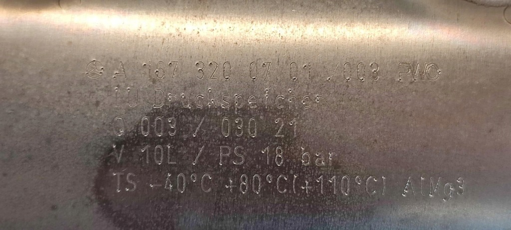 Mercedes gle53 w167 бак повітря підвіска a1673200701 в Україні