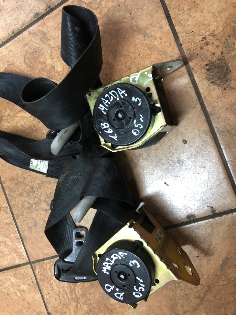 фото №3, Mazda 3 1.6b 05' ремни безопасности перед