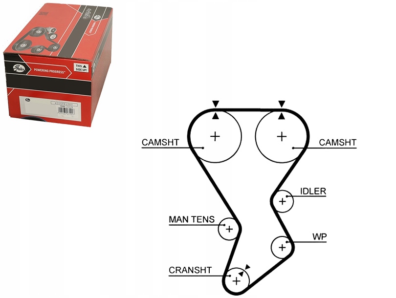 фото №8, Ремень распределительного вала mitsubishi colt 1.8 ct812 mitsubis