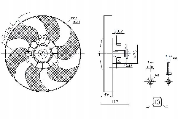 фото №1, Nissens вентилятор радіатора citroen