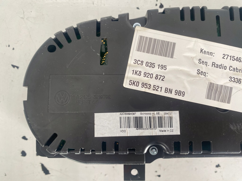 фото №8, Vw scirocco iii лічильник прилади 1k8920872