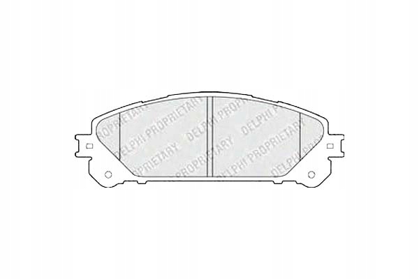 фото №2, Delphi комплект тормозных колодок ham. перед lexus es, nx, rx