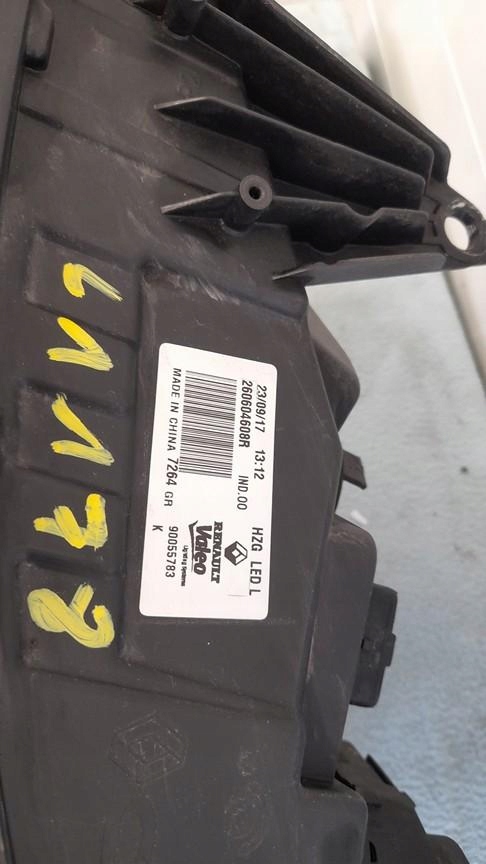 фото №3, Лампа передняя левая renault koleos ii full led 260604608r