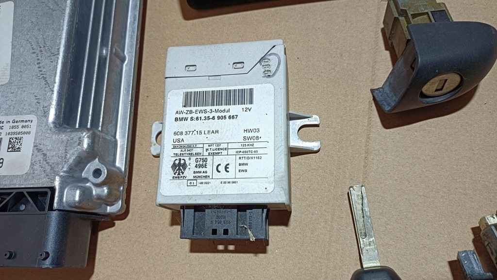 фото №5, Блок керування бортовий комп'ютер набір стартовий bmw e46 318i n46b20 2,0 бензин механічна коробка передач