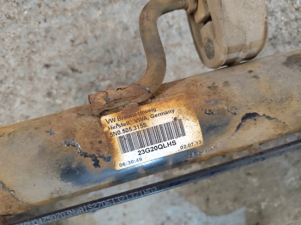 фото №9, Балка подвеска задняя подрамник подрамник 2.0 tdi audi q3 i 8u 5n0505315s