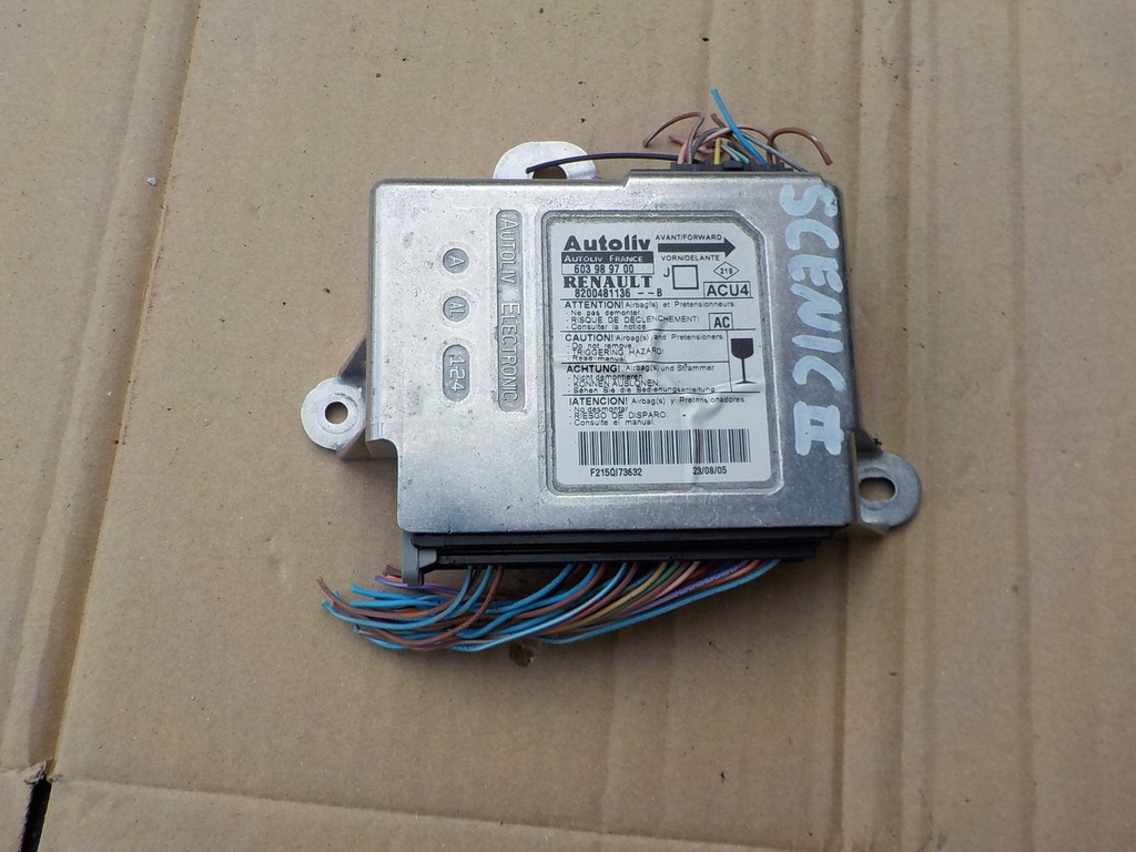 фото №1, Датчик подушок renault scenic ii 8200481136-b