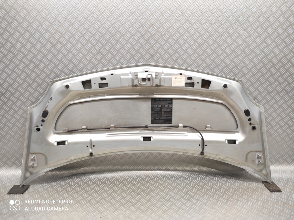 фото №14, Капот крышка двигателя серебристая renault kangoo ii