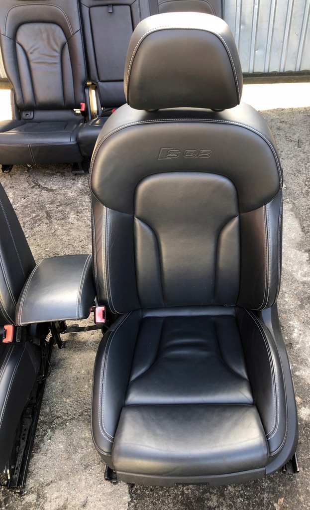 фото №8, Audi sq5 q5 8r 08-16r сидіння ковші шкіра підігрів електрика kpl