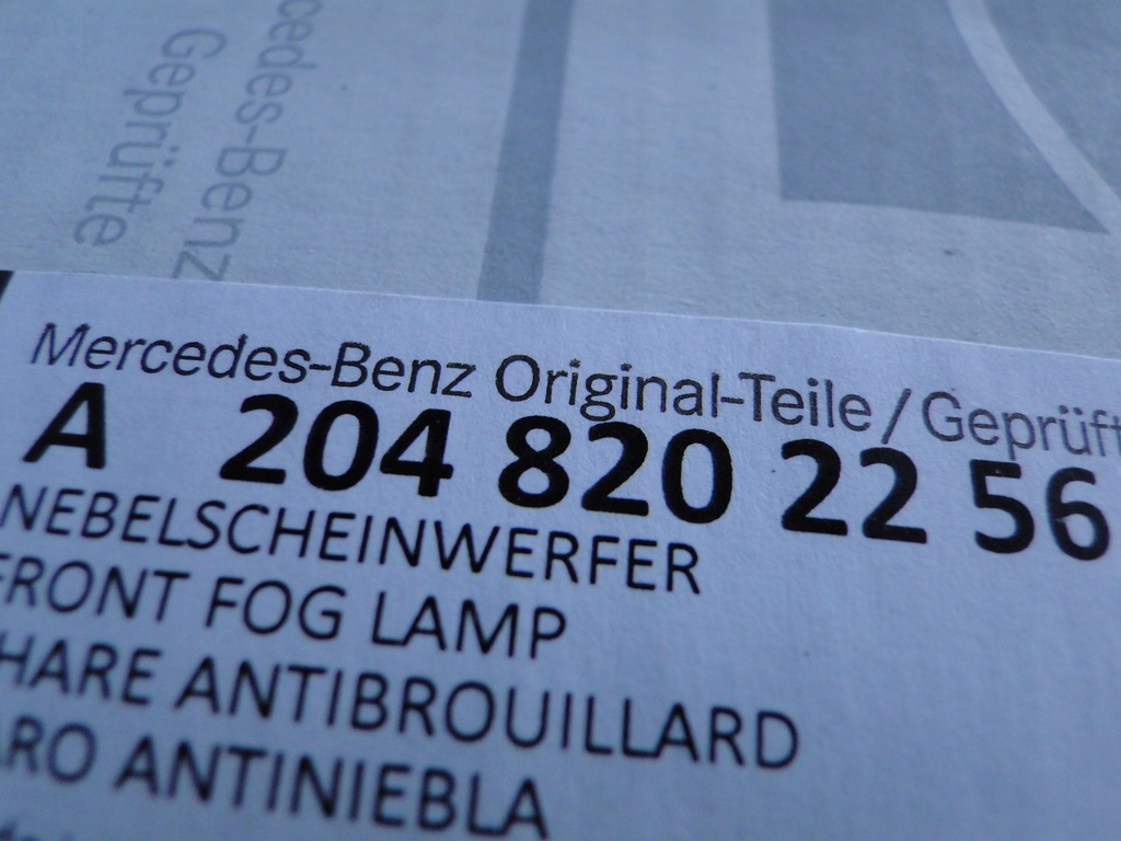 фото №11, Mercedes противотуманная фара правый w бампер amg slk r171 171 clk 209 c209 a209 w209