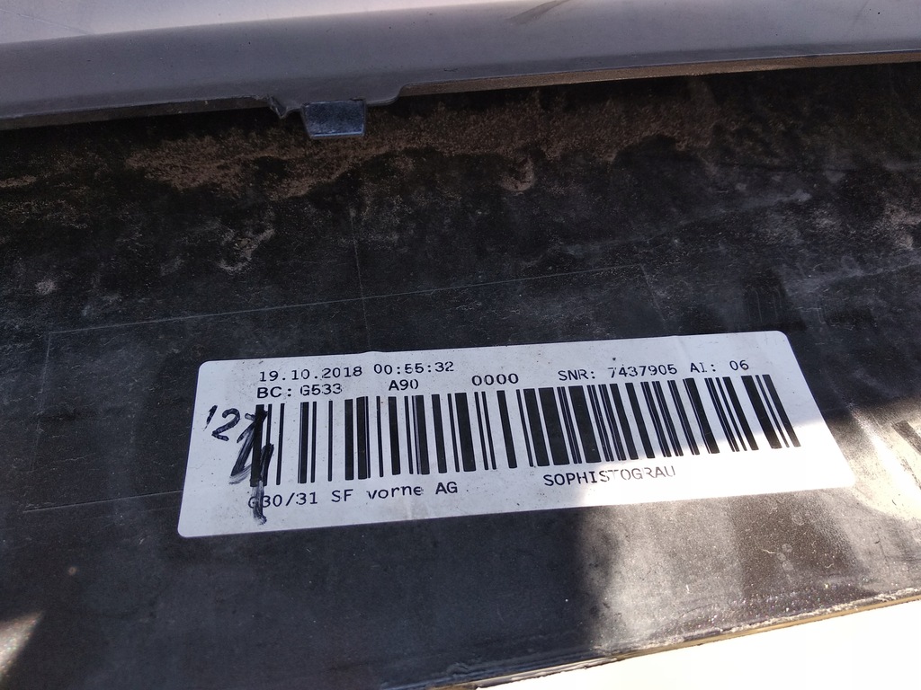 фото №12, Bmw 5 g30 g31 17- бампер перед передний