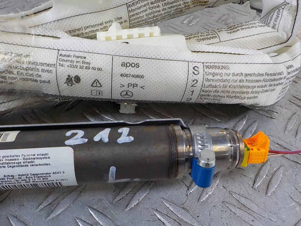 фото №5, Mercedes-benz e w212 шторка безпеки повітря ліва