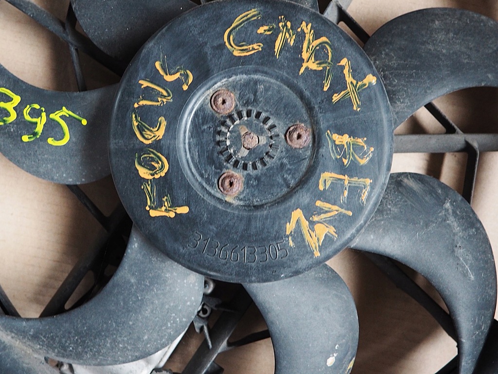 фото №6, Ford focus c-max 1,8 вентилятор радиатора + модуль 0130303930 1137328148