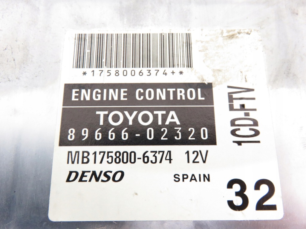 фото №11, Замок запалювання блок керування toyota corolla e12 2.0 d-4d 8966602320 mb1758006374