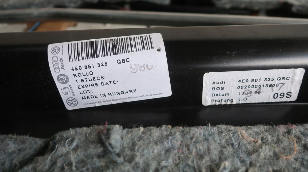 фото №1, Шторка полка задняя audi a8 d3 4e0861325