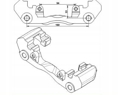 фото №1, Ate 11.8170-0510.1 кронштейн, суппорт тормозной