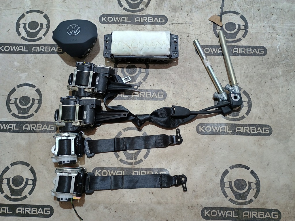 фото №7, Vw t-cross lift lci приборная панель консоль подушки безопасности подушка безопасности ремни оригинал демонтаж
