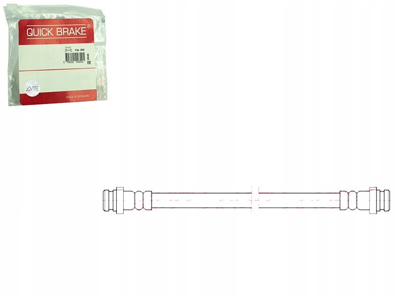 фото №1, Шланг гальмівний гнучкий задня l/p nissan leaf micra iv note 1.2