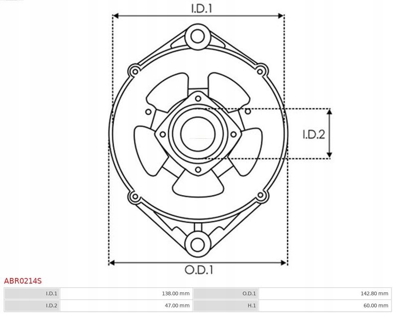 фото №4, Фланець корпус генератора abr0214s as-pl