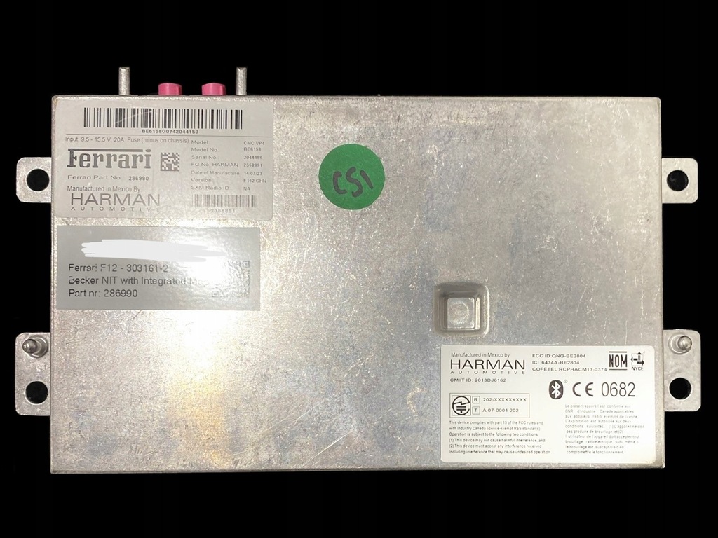 фото №1, Ferrari f12 berlinetta модуль навигации 286990