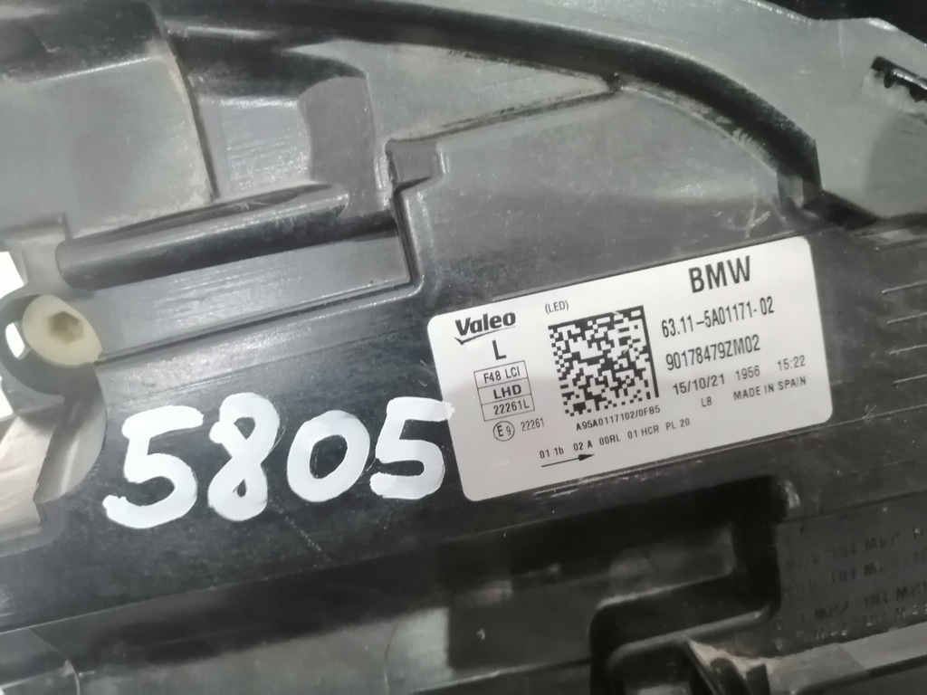 фото №9, Bmw x1 f48 lci лампа ліва передня перед