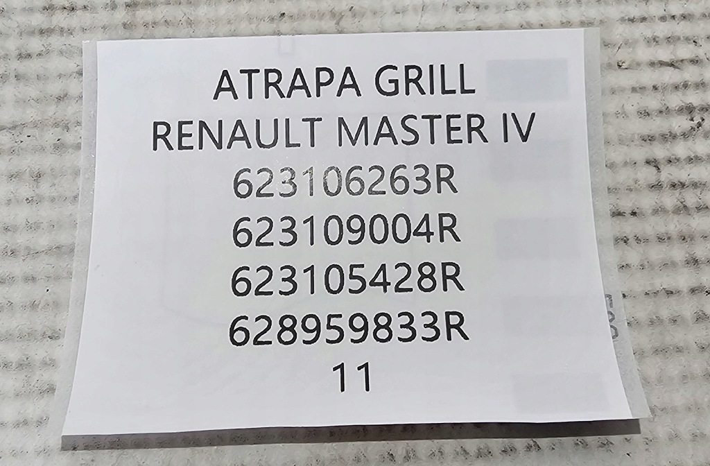 фото №13, Org решітка радіатора решітка радіатора перед renault master iii lift / iv 4 2019-