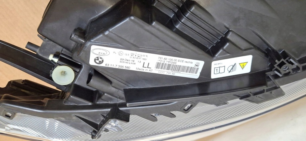 фото №13, Лампа перед передняя правая bmw 3 gt f34 ксенон поворотный 63117355560