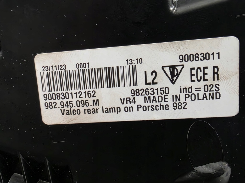 Фара задній задня правий porsche boxster cayman 718 982 led 982945096m Київ