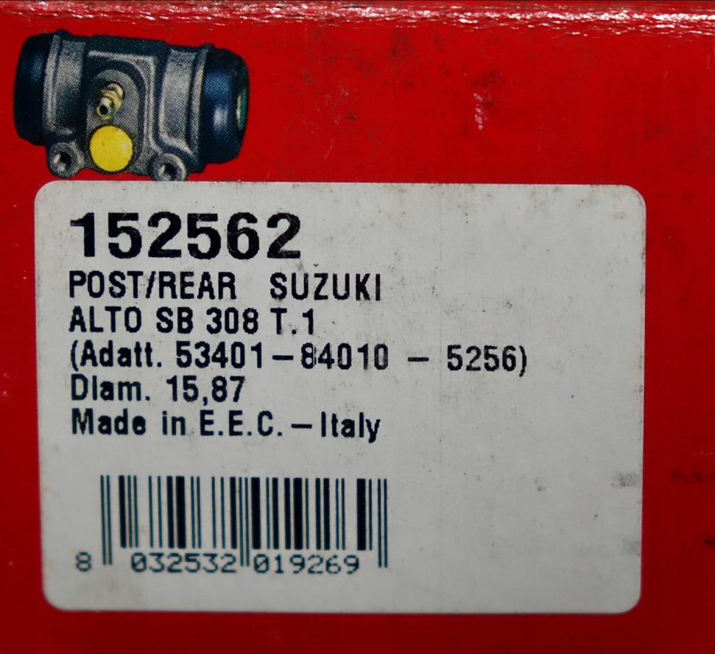 фото №3, Цилиндрик тормозной suzuki alto ii ec rok 86-93