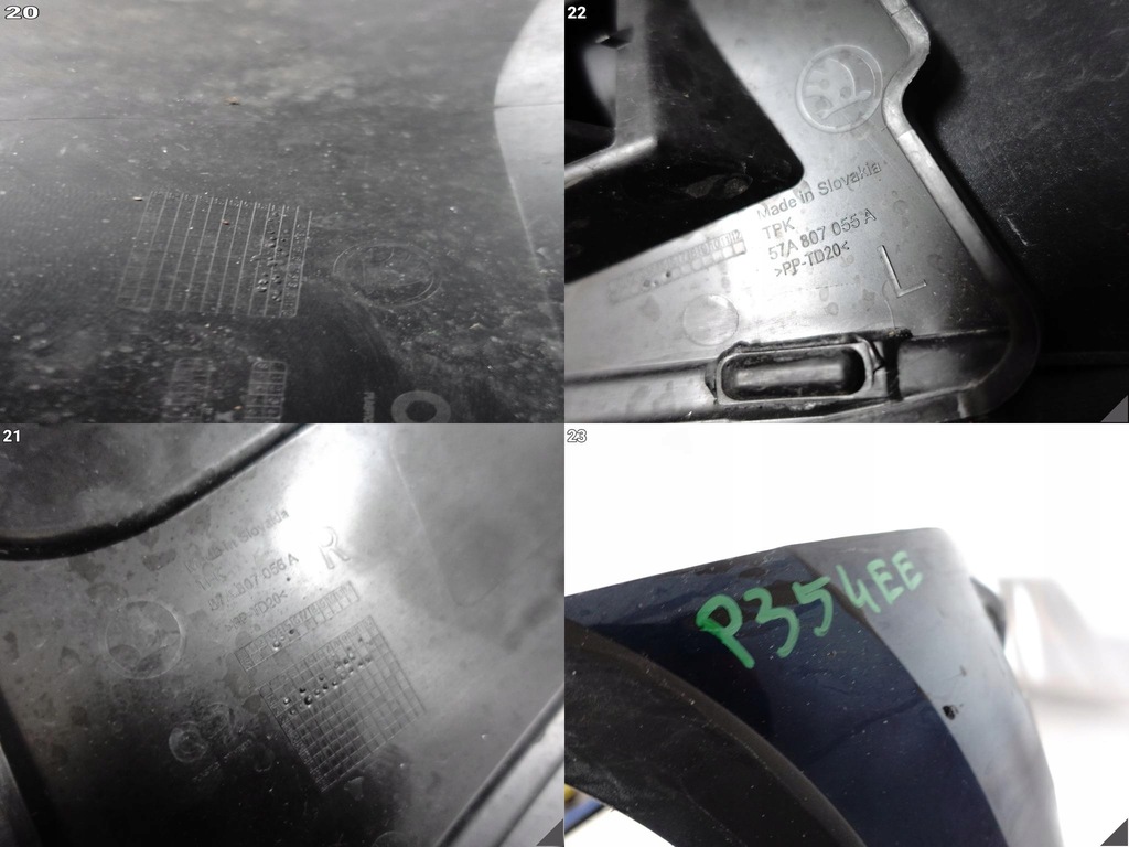 фото №15, Skoda karoq 57a lift 22- бампер решітка радіатора хром + спойлер перед bez омивачі