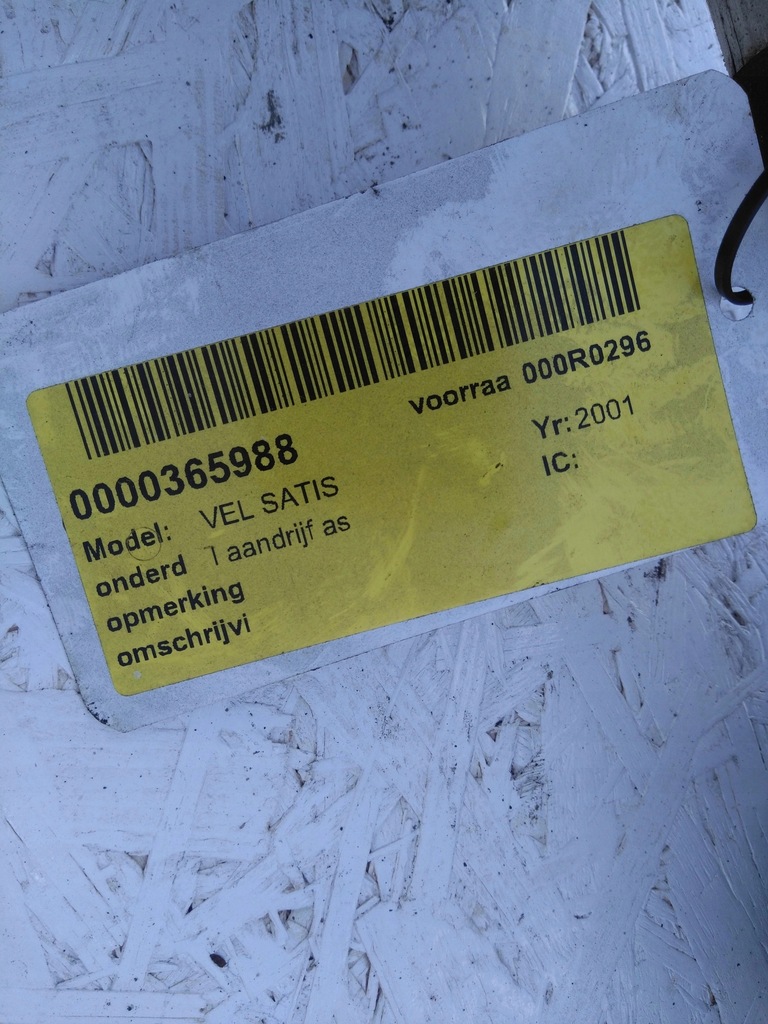 фото №3, Привідний вал ліва renault vel satis 3.0 dci