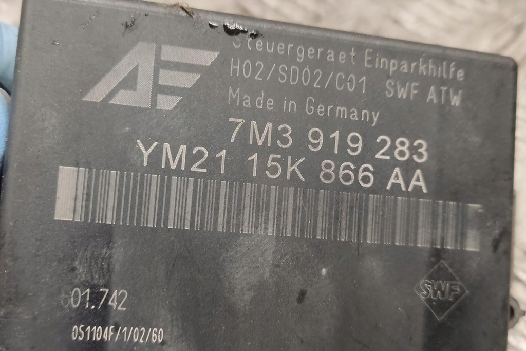 фото №1, Модуль pdc ford galaxy wa6 7m3919283 1.9l дизель 2004