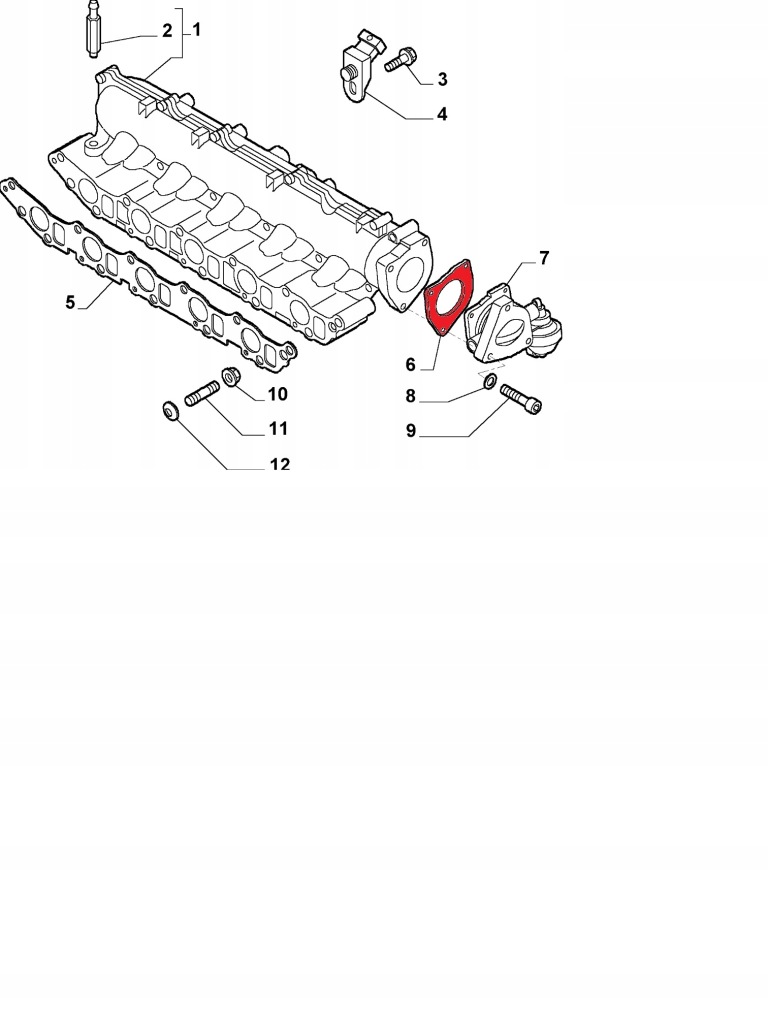 Alfa fiat lancia прокладка кришки вимикання заслінка Доставка