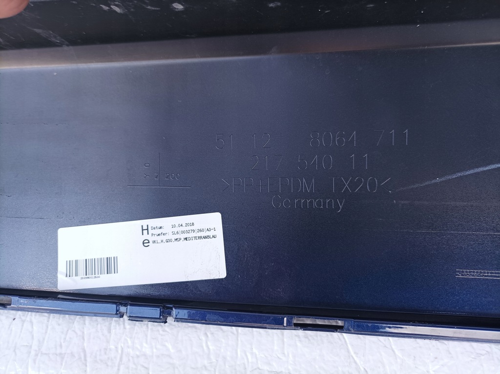 фото №8, Bmw 5 g30 бампер задняя mpakiet 8064711