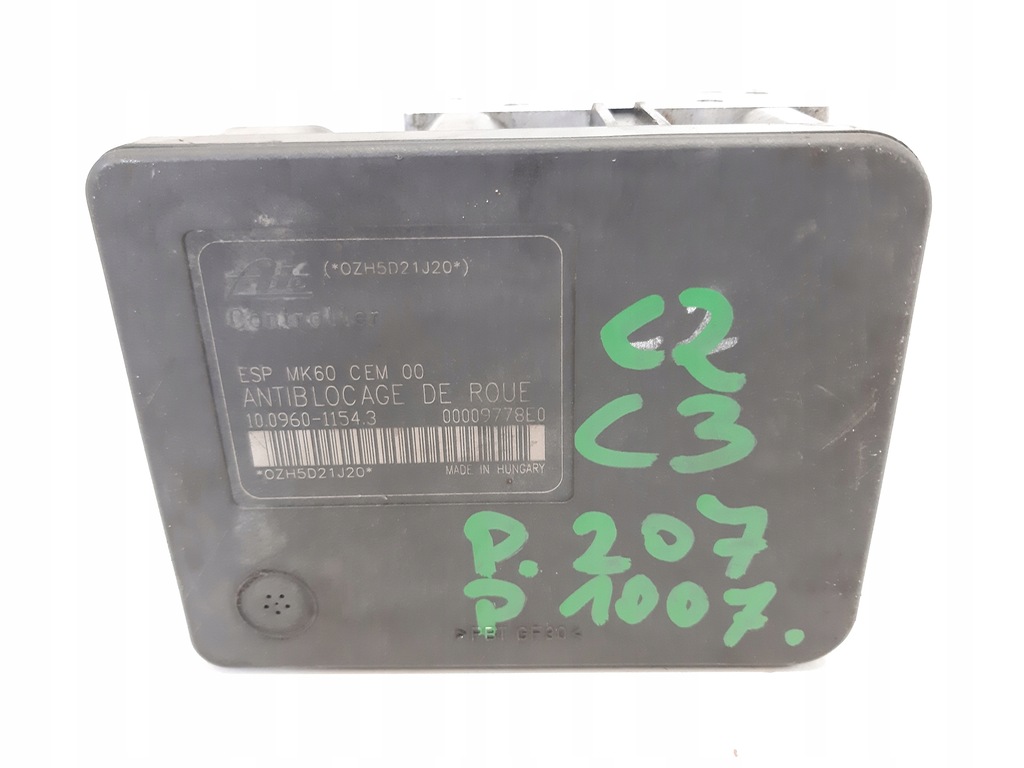 фото №6, Citroen c2 c3 насос abs 10.0960-1154.3 9654777580
