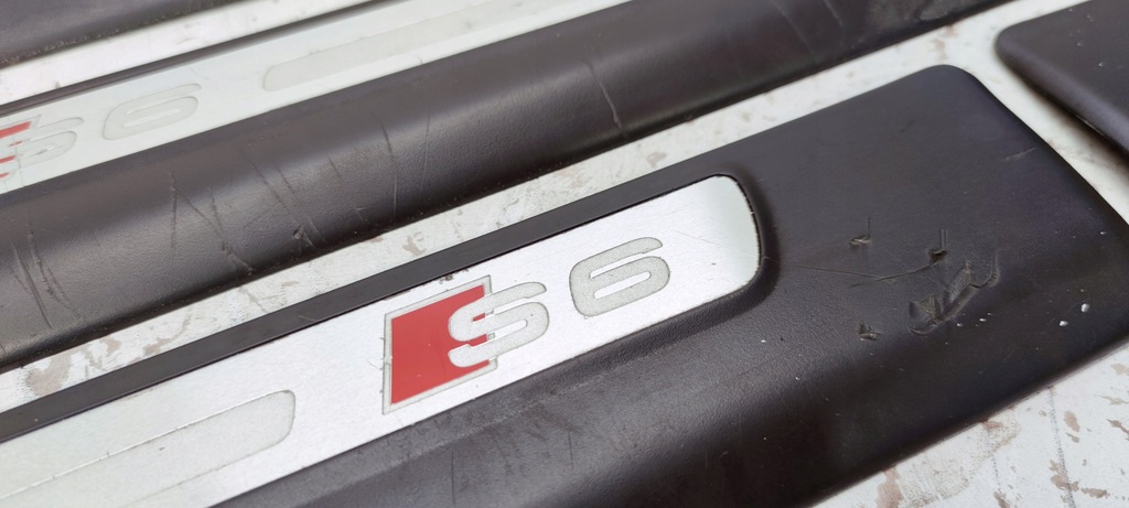 фото №4, Молдинг накладки порогові комплект audi a6 s6 c6