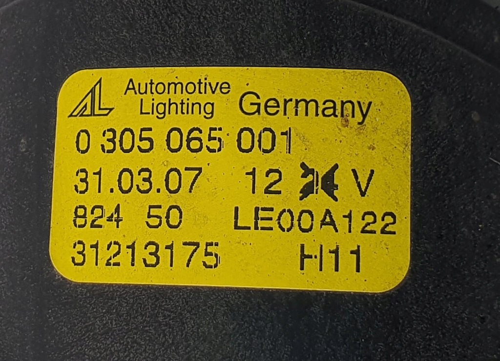 фото №5, Противотуманная фара левый volvo c70 ii 31213175 0305065001