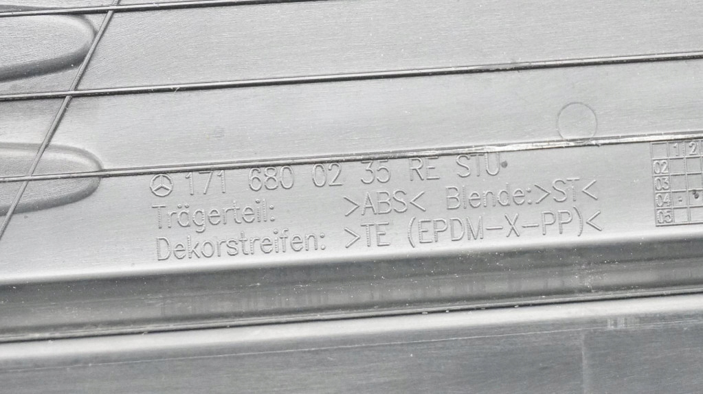 фото №7, Молдинг накладка поріг права ліва mercedes slk r171 1716800135 1716800235