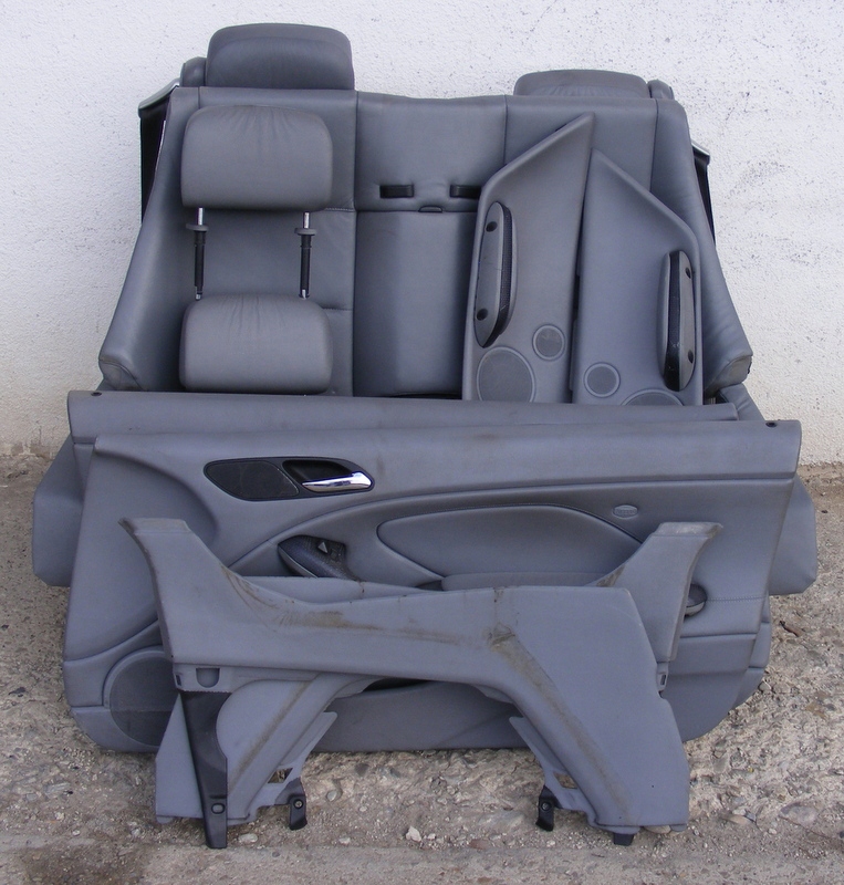 фото №1, Bmw e46 cabrio шкіра сидіння заднє сидіння обшивки m-pakiet