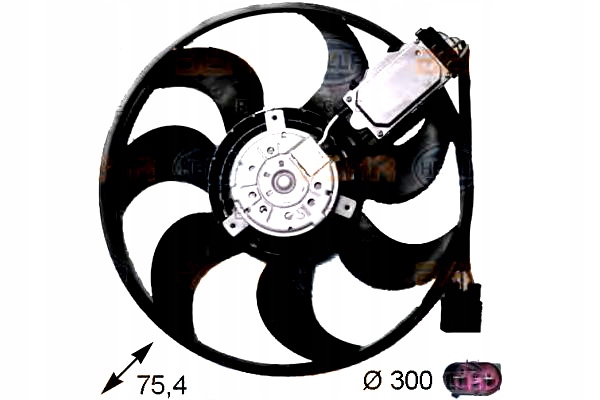 фото №1, Hella вентилятор радіатора audi q7 3.0 tdi 4l