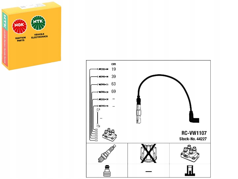 фото №1, Провода зажигания vw golf 2,0 98- ngk