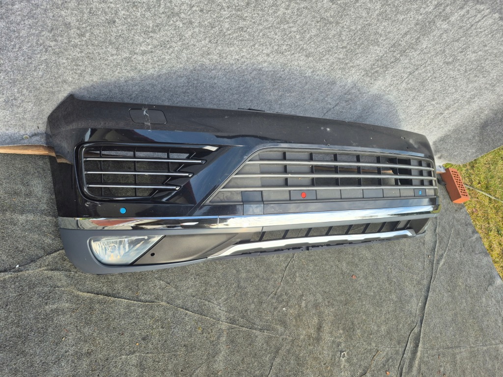 Vw touareg 7p рестайлінг  r-line 2014- бампер передні Оригінал