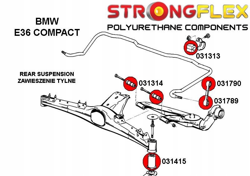 фото №2, 031415b - втулка балка задній strongflex