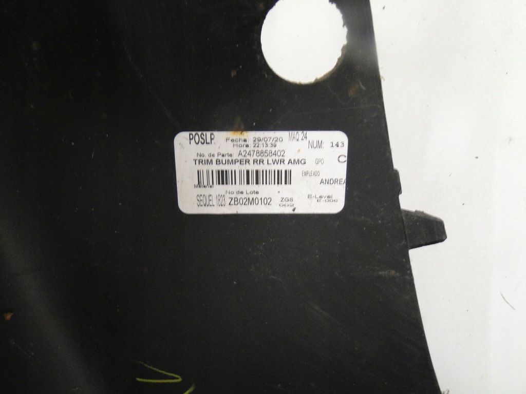 фото №13, Mercedes glb x247 247 дифузор задній задня спойлер задній w бампер amg