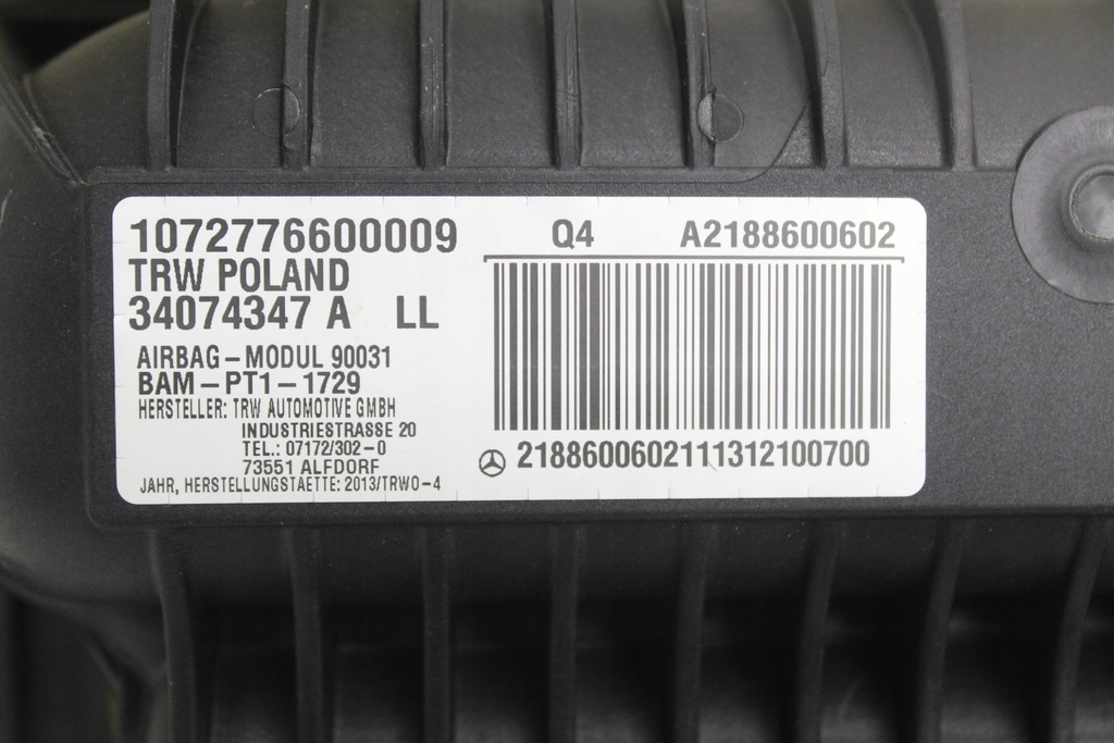 фото №14, Mercedes cls w218 подушка повітряна подушка безпеки пасажира a2188600602 eu