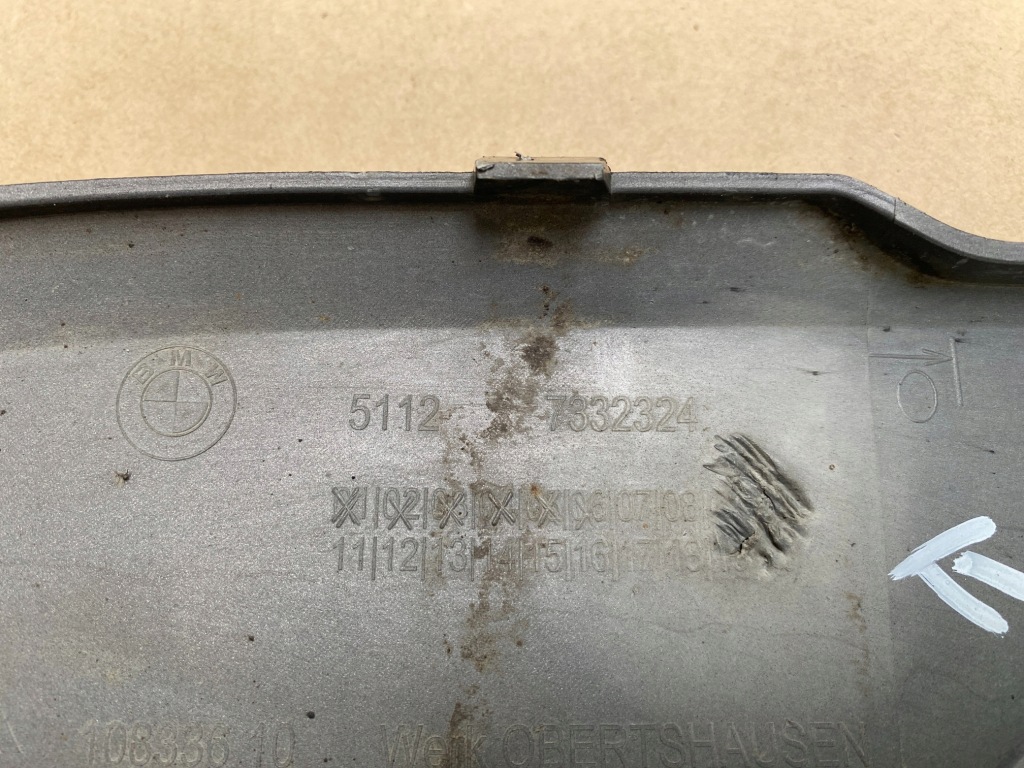 Диффузор бампера задний  bmw x1 f48 przedlift спойлер накладка защита 7332324 в Украине